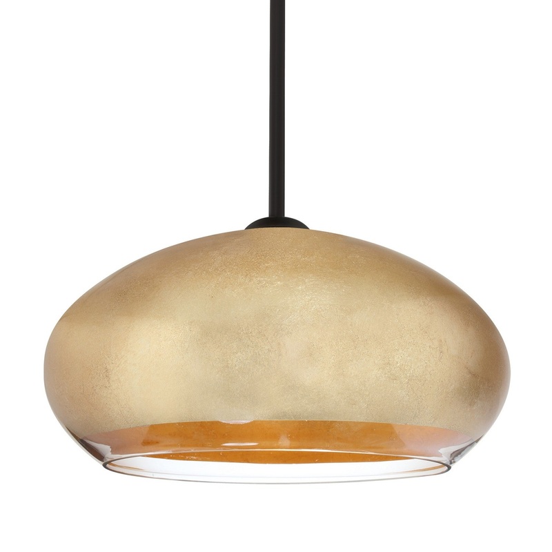 Besa 1TT-4345GF-BK Besa Brio 14 Pendant One Light Pendant Black