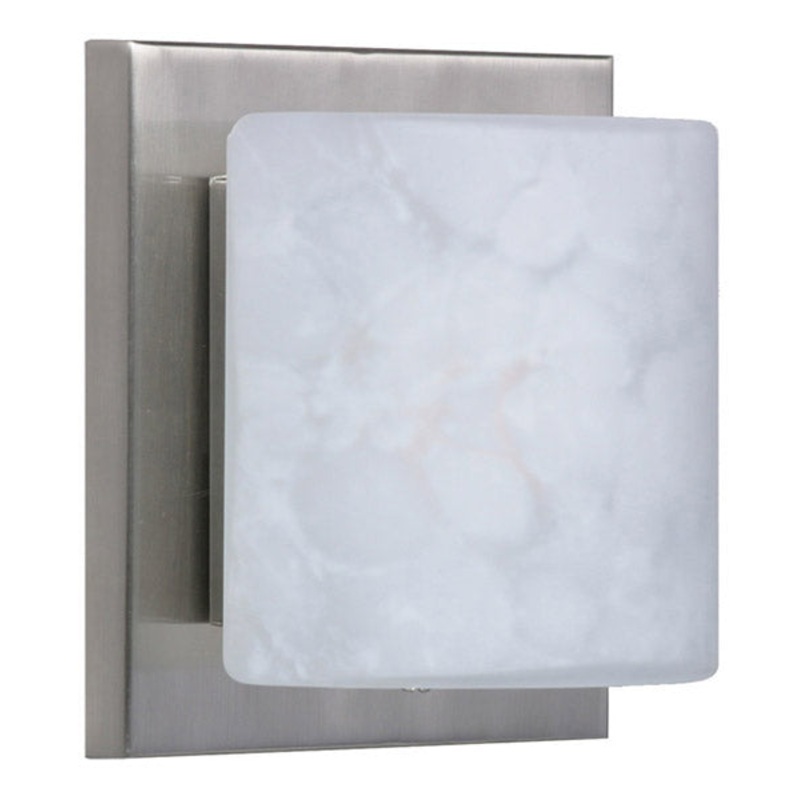 Besa 1WS-787319-SN Paolo One Light Wall Sconce Satin Nickel