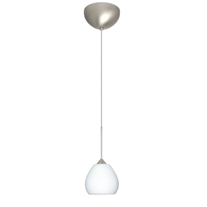 Besa 1XC-560507-LED-SN Tay Tay One Light Pendant Satin Nickel