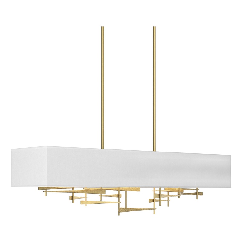 Cavaletti Pendant Modern Brass Natural Anna Shade (SF)
