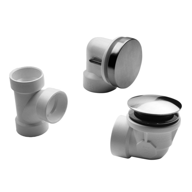 Drain Kit Caramel Bronze Brass Includes Toe Control Strainer with Round No Hole Faceplate Half Kit 2-1/16 Inch