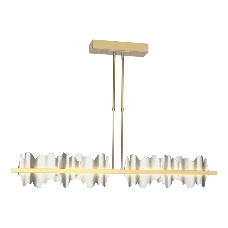 Hildene Large LED Pendant Modern Brass Vintage Platinum