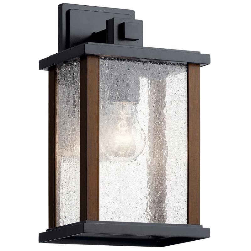 Kichler 59017BK One Light Outdoor Wall Mount, Black