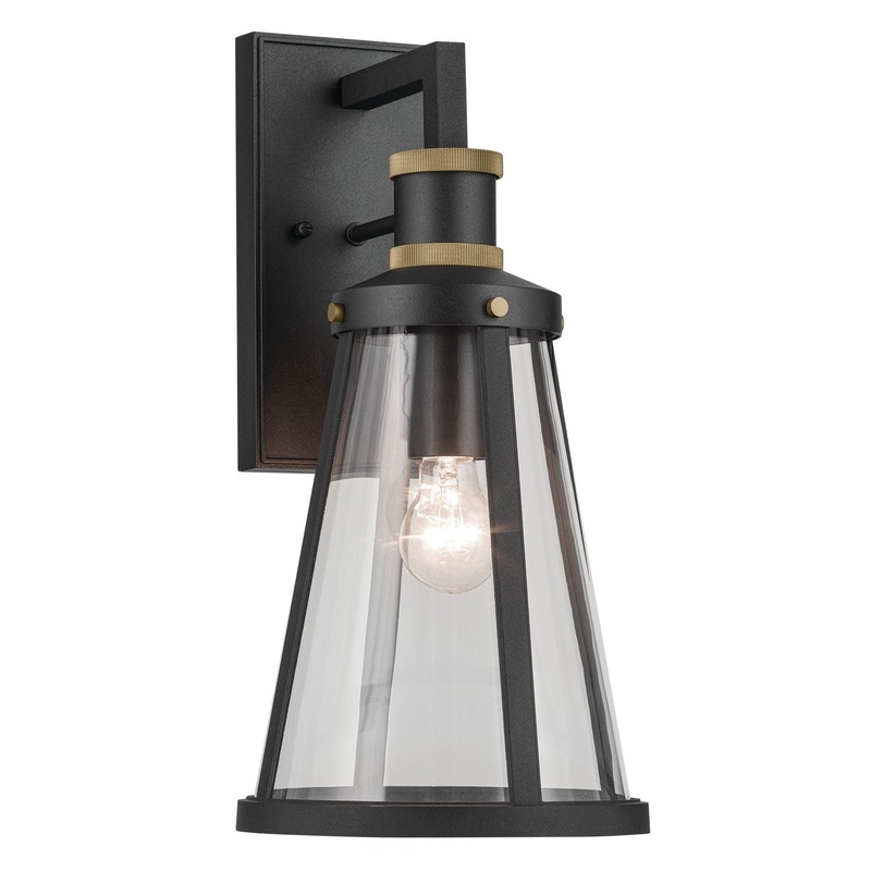 Kichler 59147BKT One Light Outdoor Wall Mount, Textured Black