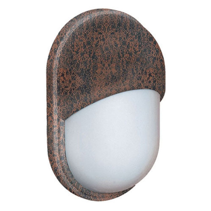 One Light Outdoor Wall Sconce from the Costaluz Series Collection in Rust/Opal Finish by Besa