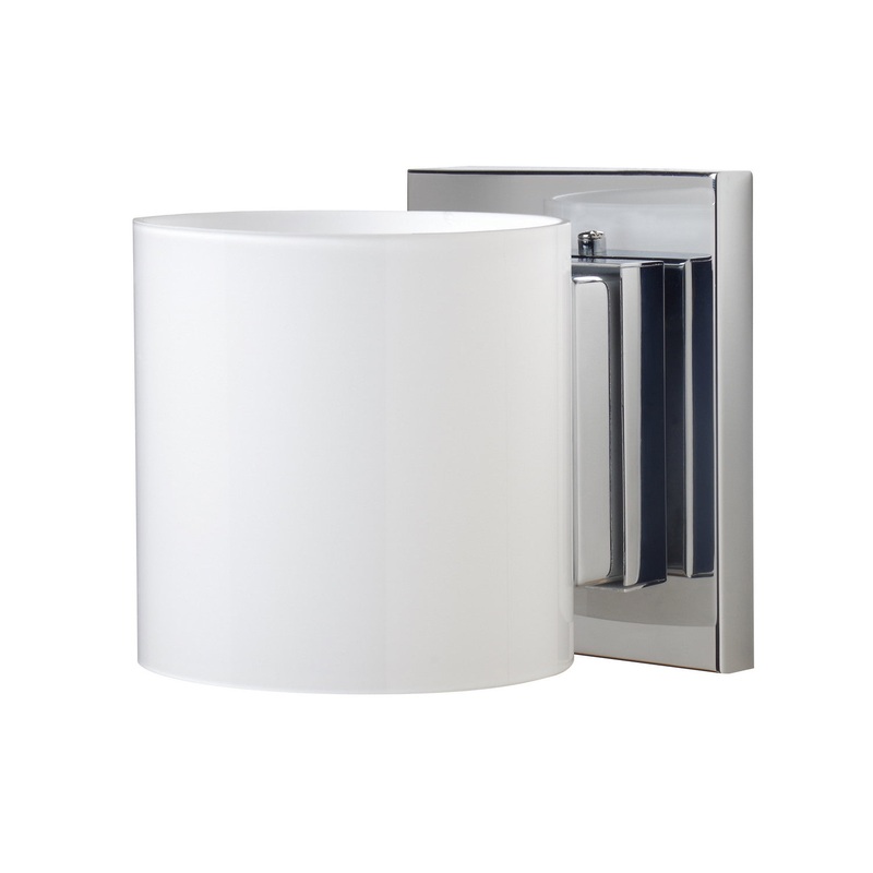 One Light Wall Sconce from the Pogo Collection in Chrome Finish by Besa