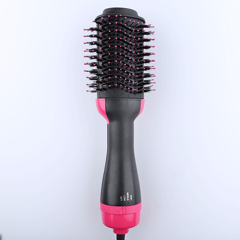 Pink And Grey One-Step Hair Dryer & Volumizer Hot Air Brush – Salon Styler for Drying, Smoothing & Volume