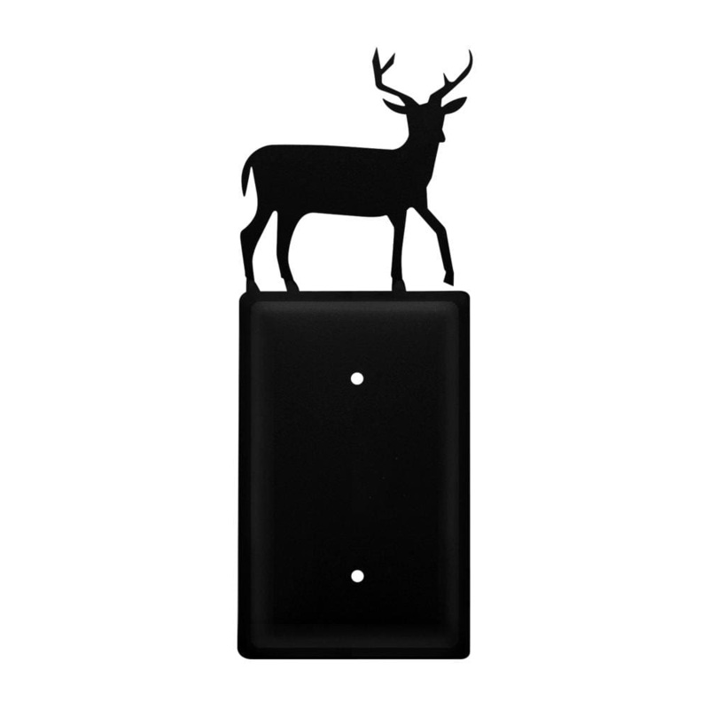 Village Wrought Iron EC-3 Single Deer Single Elec Cover CUSTOM Product