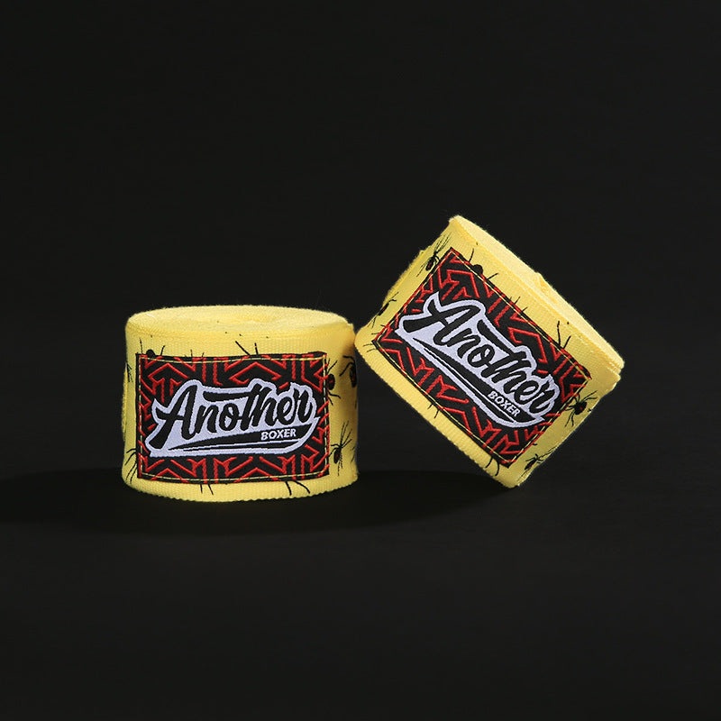 Yellow Spider Pro Grade 5m Boxing Hand Wraps – Printed Elastic Bandages for Training & Combat Sports (1 Pair)