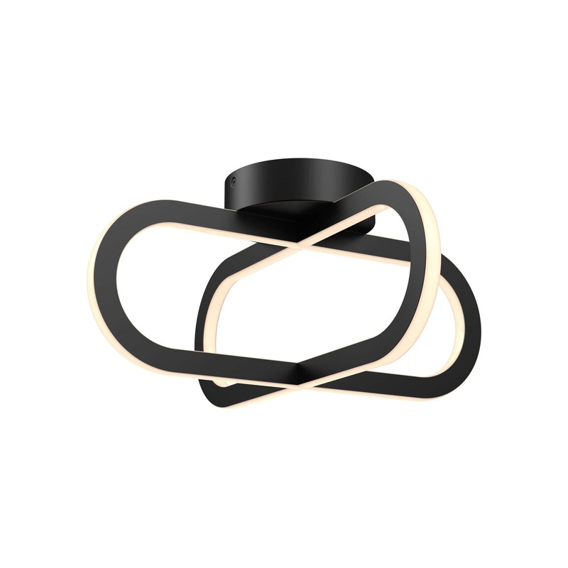 16″ Flush Mount Double Vertical Ring Black