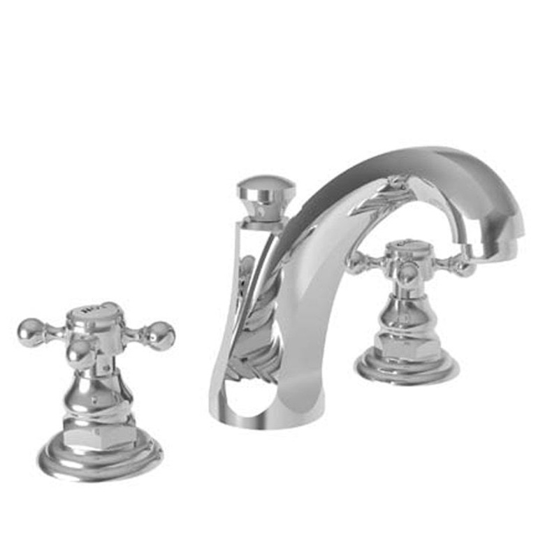 Astor Two Handle Widespread Bathroom Faucet with Lever Handles with Drain – Aged Brass