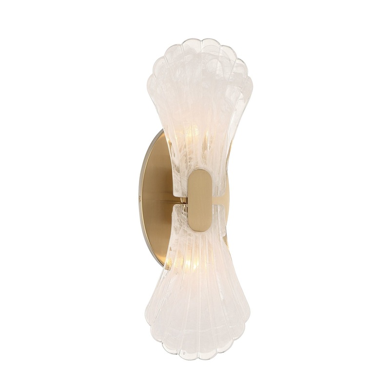 Bancroft 2-Light Wall Sconce Noble Brass