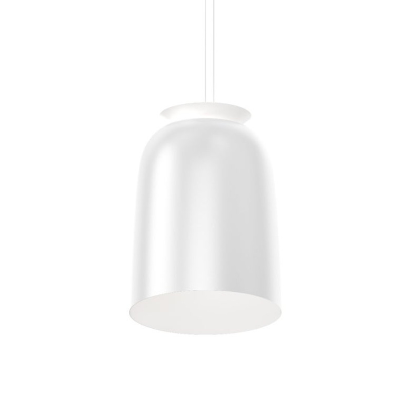 Belle Flare Tall LED Bell Pendant Satin White