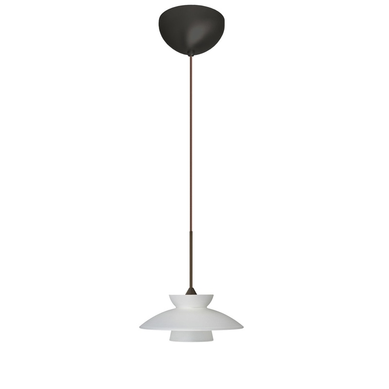 Besa 1XC-271825-LED-BR Trilo One Light Pendant Bronze