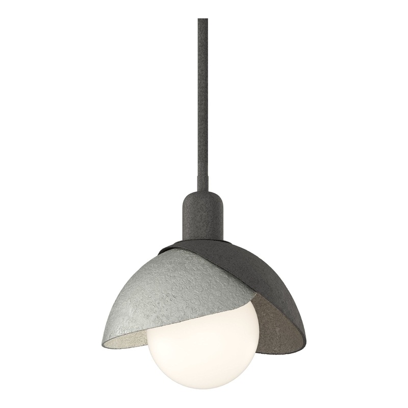 Brooklyn Double Shade Mini Pendant Natural Iron Sterling