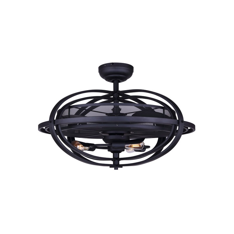 Canarm CF24CYR3BK Cf24Cyr3Bk 24″Ceiling Fan Matte Black