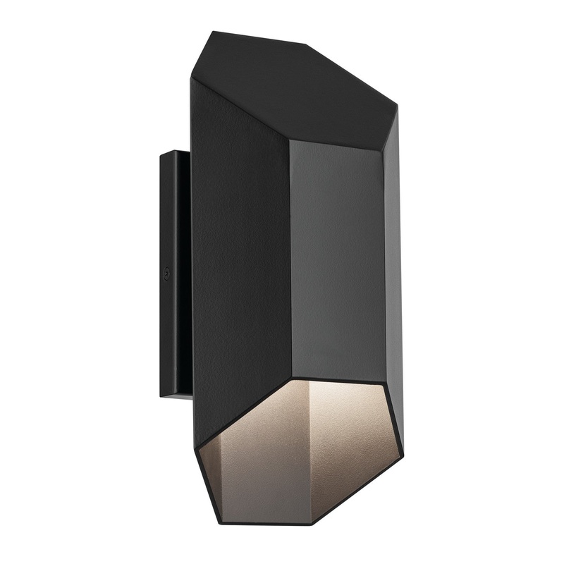 Kichler 49607BKLED LED Outdoor Wall Mount, Black