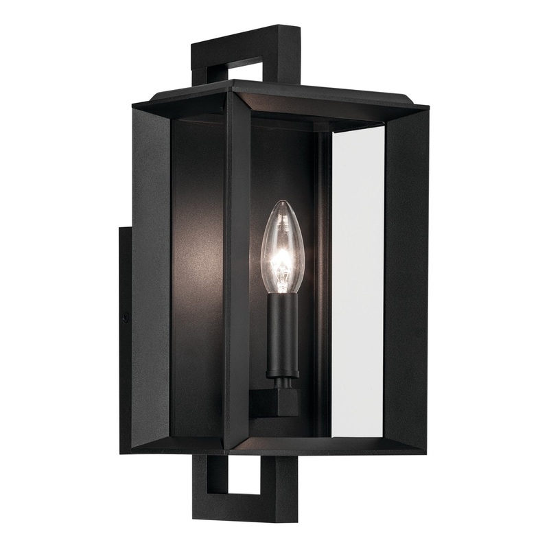 Kichler 59131BKT One Light Outdoor Wall Mount, Textured Black