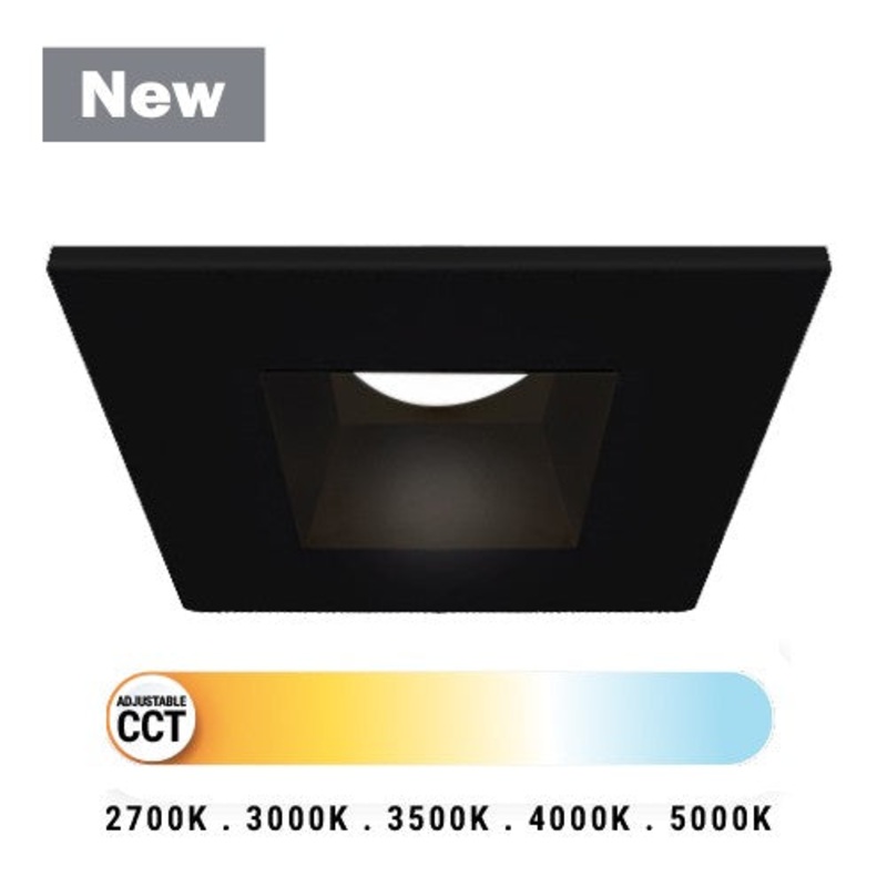 LED Downlight from the Midway Collection in Black Finish by Eurofase