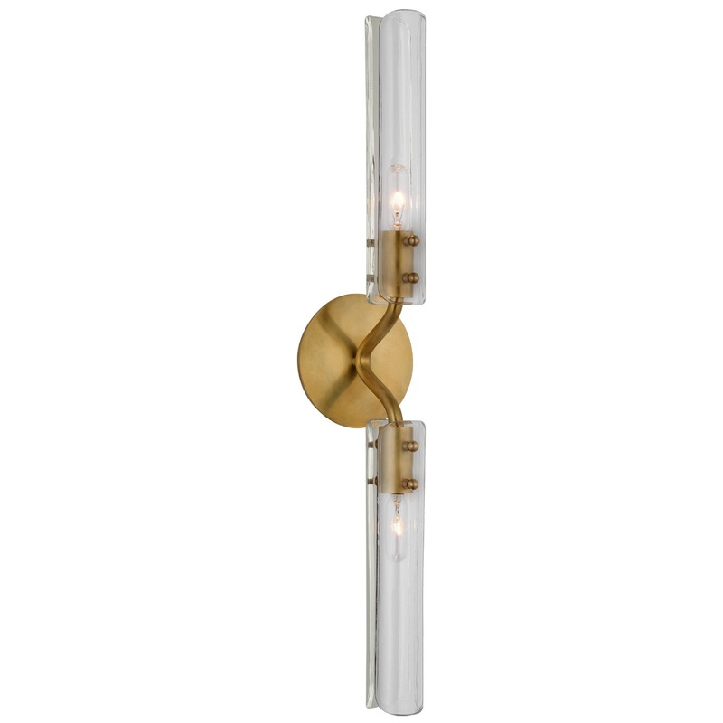 LED Wall Sconce from the Casoria Collection in Hand-Rubbed Antique Brass Finish by Visual Comfort Signature
