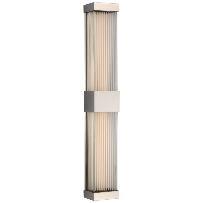 LED Wall Sconce from the Vance Collection in Polished Nickel Finish by Visual Comfort Signature