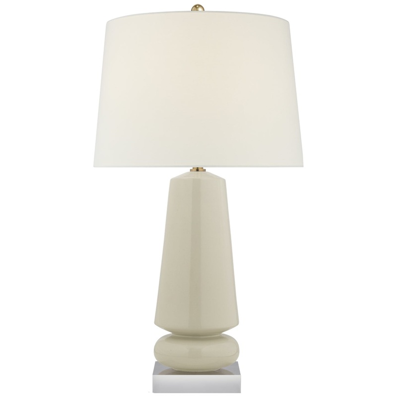 One Light Table Lamp from the Parisienne Collection in Coconut Porcelain Finish by Visual Comfort Signature