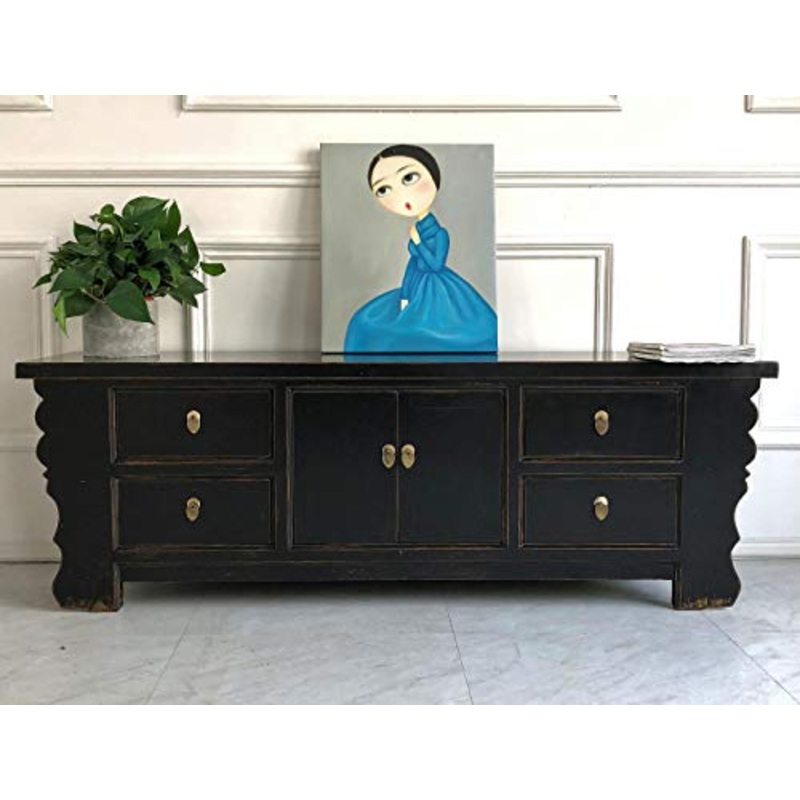 OPIUM OUTLET Com cassettiera credenza consolle Credenza mobili Armadio Matrimonio armadietto Cinese Asiatico Orientale Antico Vintage Shabby-Chic Comodini Cinesi Camera da Letto