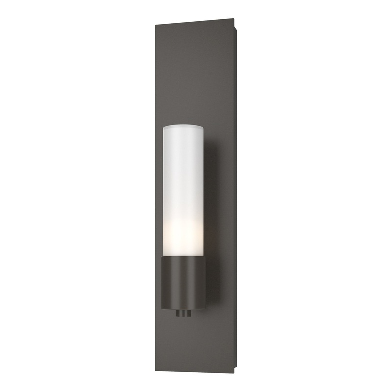 Pillar 1-Light Sconce Dark Smoke Opal Glass (GG)