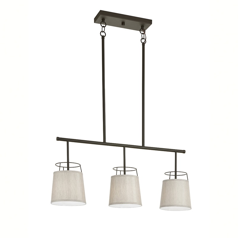 Three Light Linear Chandelier from the Marika Collection in Olde Bronze Finish by Kichler