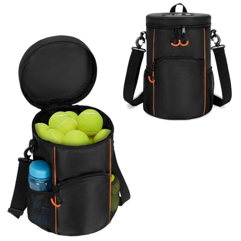 Versatile Tennis Baseball Lacrosse Bag with Multiple Pockets – Portable Black Design