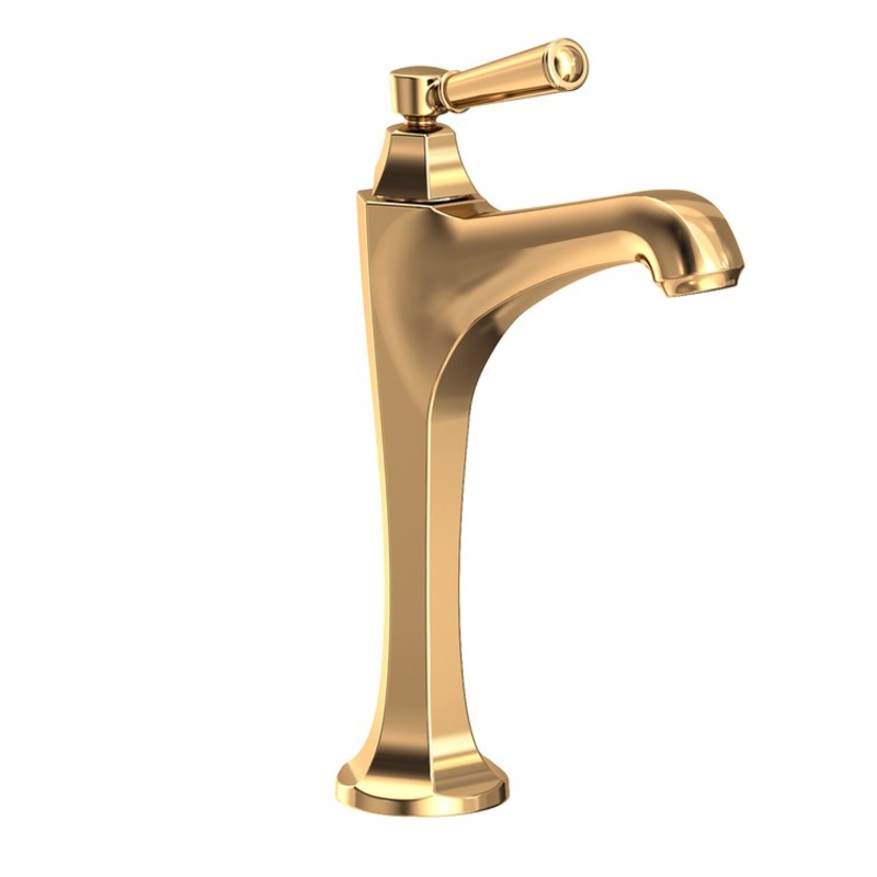 Vessel Faucet Metropole 1 Lever ADA Polished Brass Uncoated Living 1.2 Gallons per Minute Faucet Height 11 Inch
