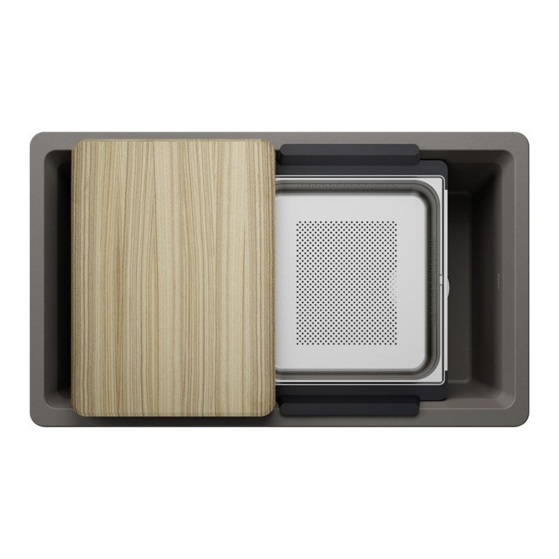 Workstation Inteos 33 Inch Volcano Gray Silgranit