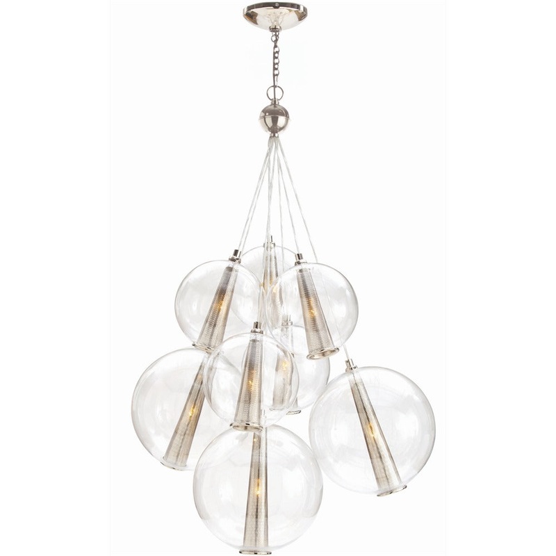 Arteriors DK89902 Caviar Eight Light Cluster Clear