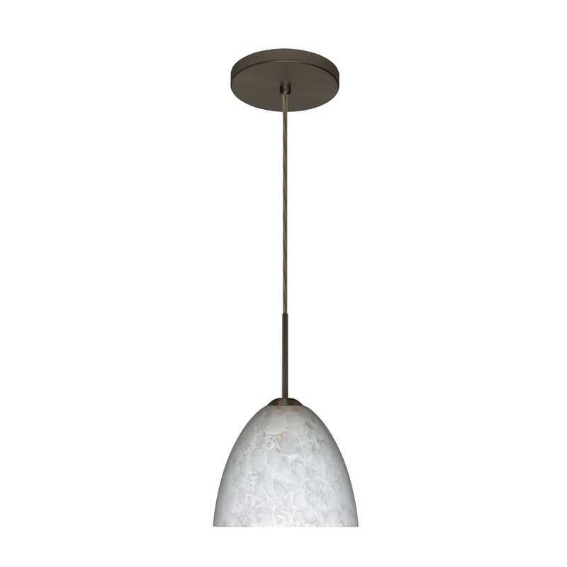 Besa 1BT-757219-MED-BR Sasha One Light Pendant Bronze