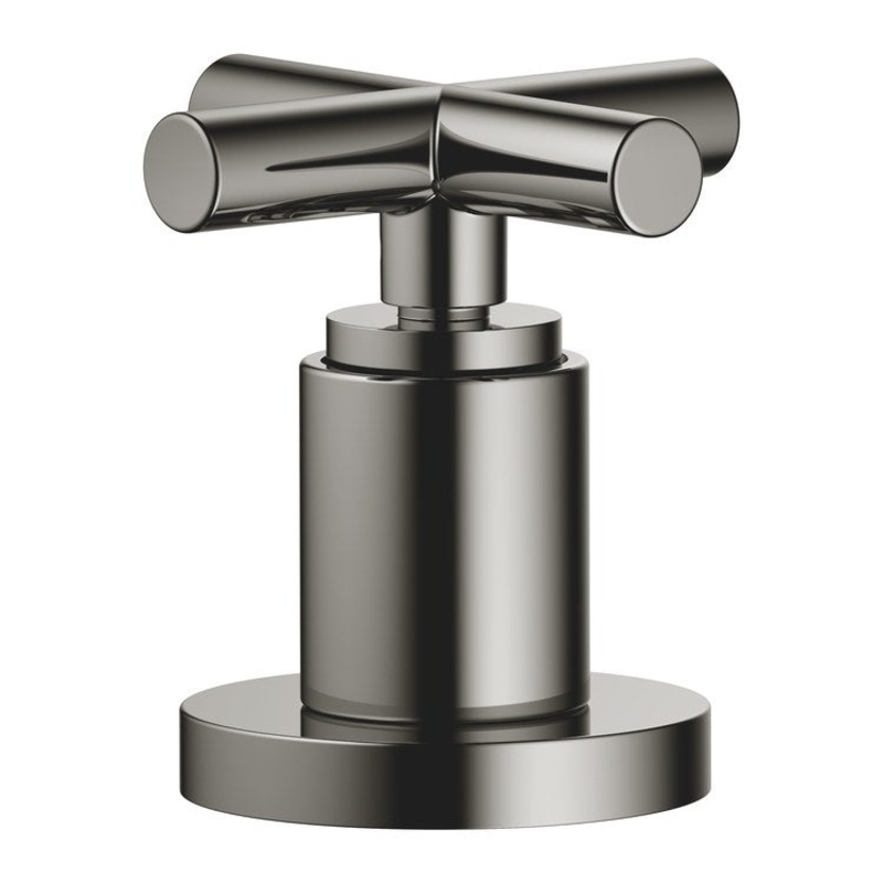 Diverter Trim TARA Two-Way Dark Chrome 1 Cross ADA for Deck Mount Tub