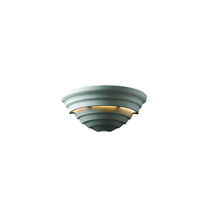 LED Lantern from the Ambiance Collection in Bisque Finish by Justice Designs