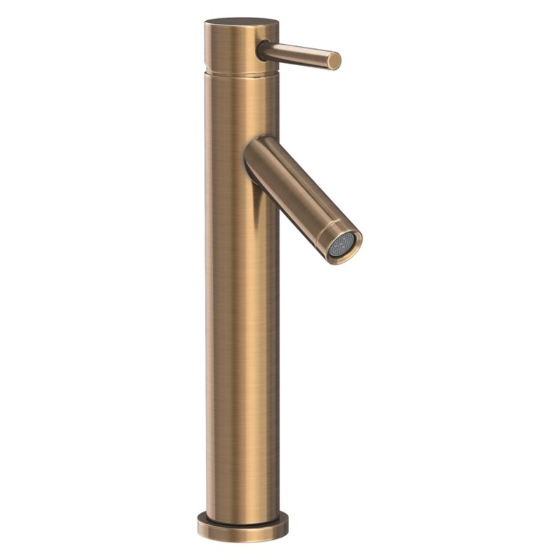 Vessel Faucet East Linear 1 Lever ADA Antique Brass 1.2 Gallons per Minute