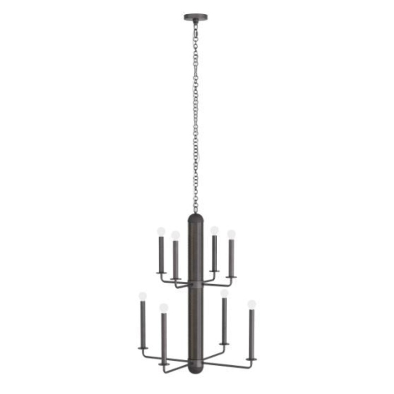 Arteriors DMI04 Walden Eight Light Chandelier Graphite