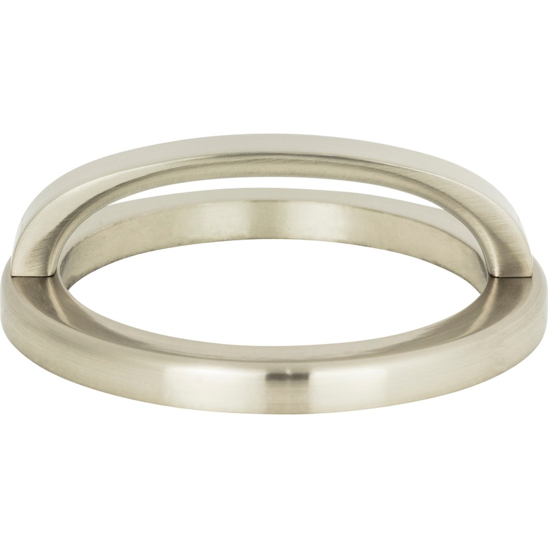 Atlas Homewares Tableau Round Base and Top 3 Inch (c-c) Brushed Nickel