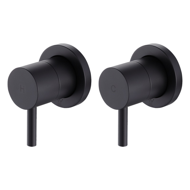 Bathroom Shower Bath Hot and Cold Mixer WATERMARK Certified in Black