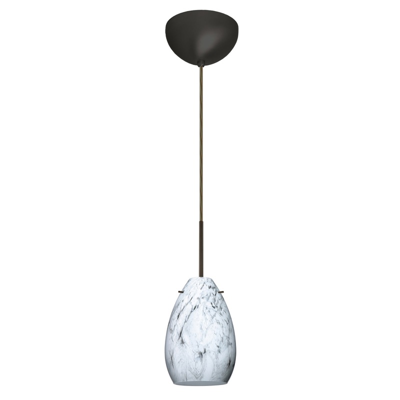 Besa 1BC-1713MG-HAL-BR Pera One Light Pendant Bronze (Discontinued)