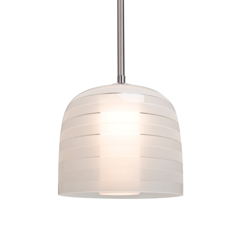 Besa 1TT-MITZI7FR-SN Mitzi 7 One Light Pendant Satin Nickel