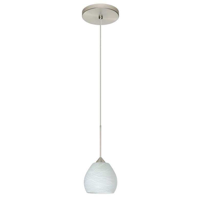 Besa 1XT-560560-LED-SN Tay Tay One Light Pendant Satin Nickel