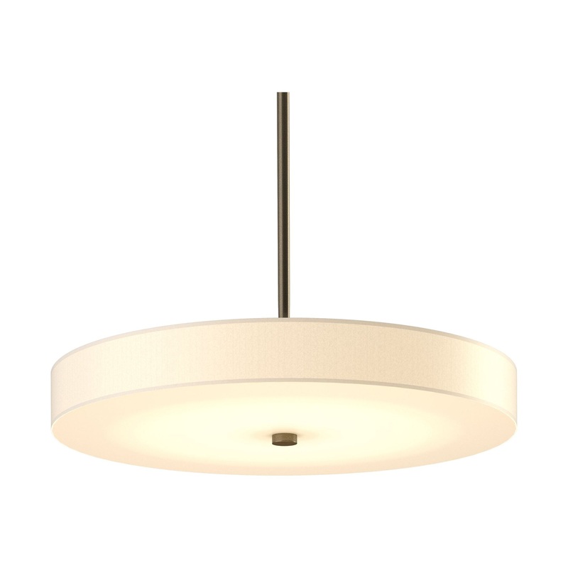 Disq Large LED Pendant Soft Gold