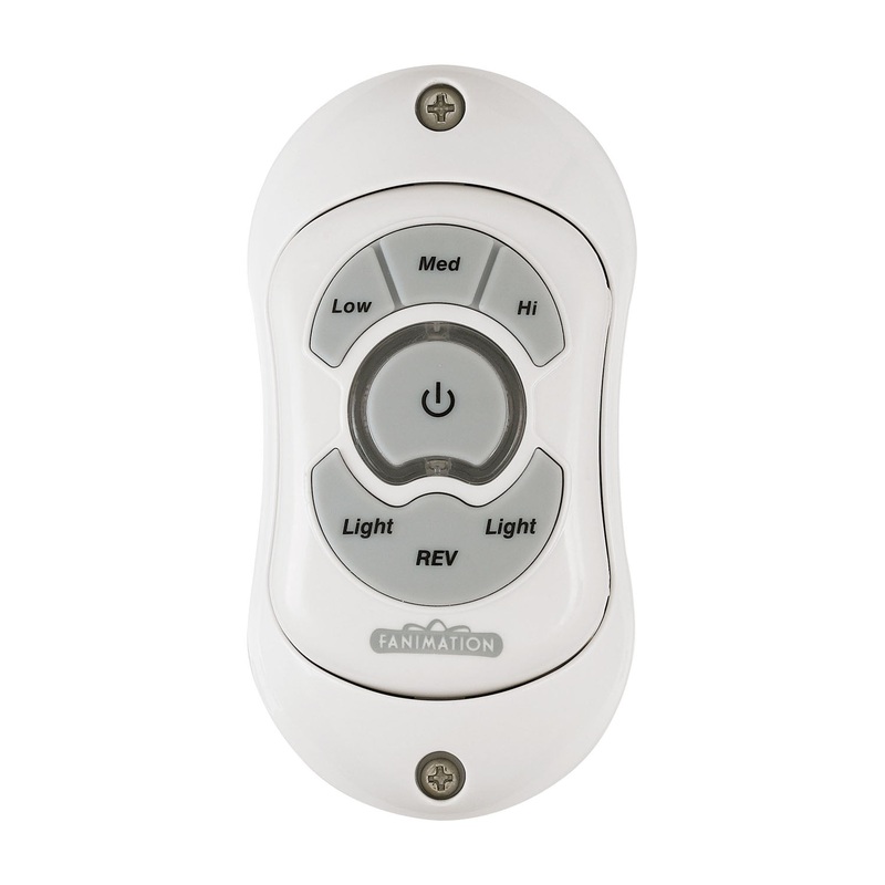 Fanimation TR20WH Controls Hand Held Remote Reversing – Fan Speed/Light White (Discontinued)