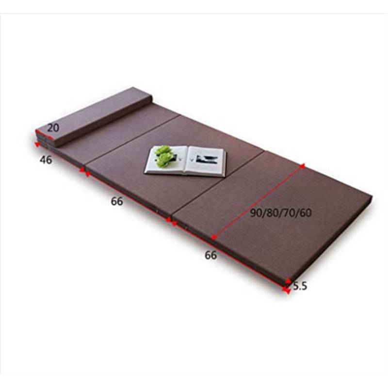 Japanese Tatami Futon,Ripiegabile In Tre Parti Letto Giapponese Materasso Per Ospiti Collassabile Materasso Futon Antibatterico Letto Giapponese Materassino Per Palestra-A-120x200cm(47x79inch)