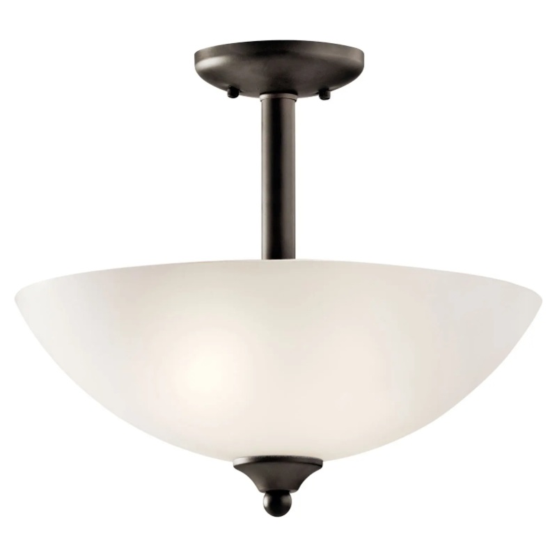 Jolie 15″ 2-Light Convertible Inverted Pendant / Semi Flush Olde Bronze None