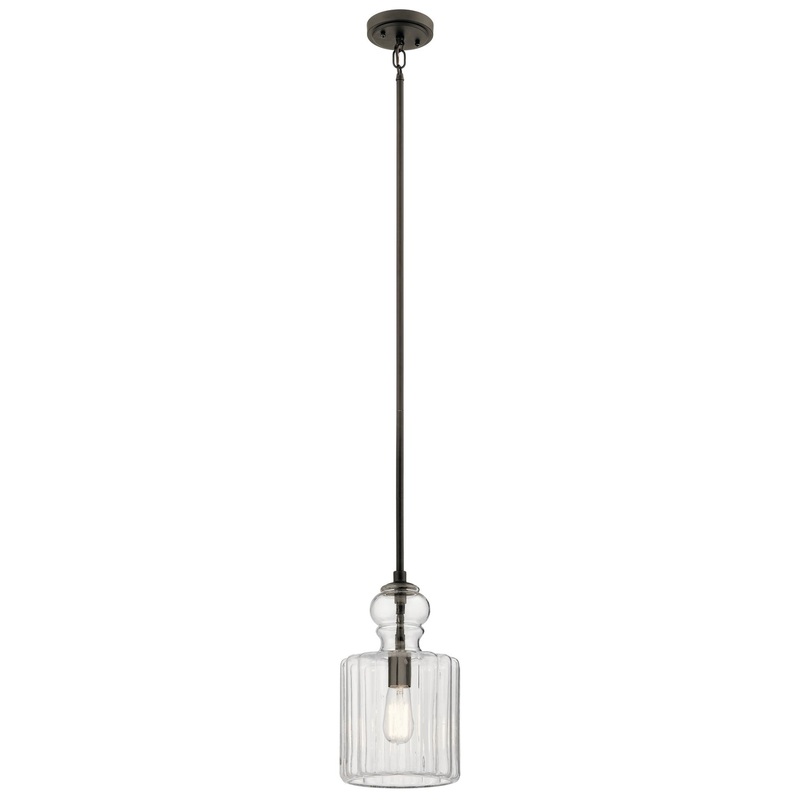 Kichler 43954OZ One Light Pendant, Olde Bronze