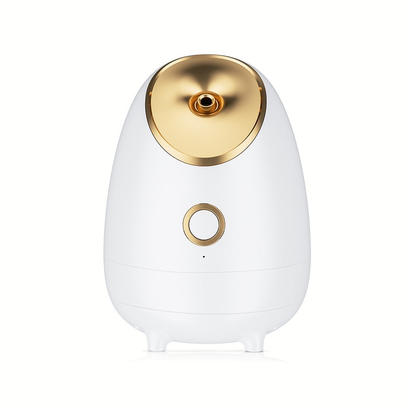 Nano Ionic Facial Steamer – Deep Hydration Hot Mist Face Steamer for Home Spa & Skincare(gold)