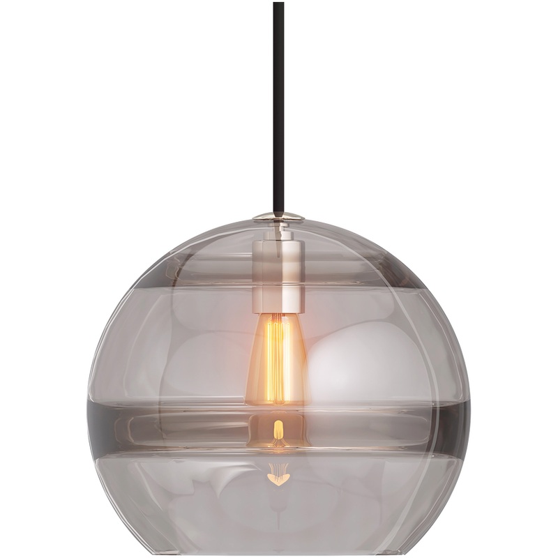Sedona Large Pendant Satin Nickel Smoke LED Bulb(s) Included